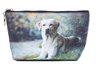 Yellow Labrador dog Toiletry Cosmetic purse