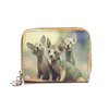 Sphynx Kittens Cat Coin & Credit Card purse Image both sides