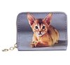 Abyssinian Cat Credit Card purse Image both sides