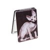 Cat Mirror Compact - Sphynx Image both sides Magnified