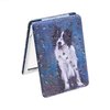 Dog Mirror Compact Border Collie Image both sides Magnified