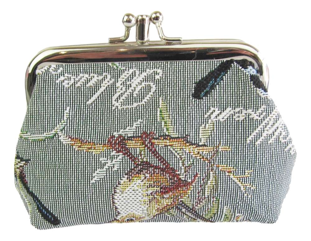 Tapestry Blue Ren Coin Purse Double Section Signare