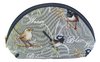 Tapestry Blue Wren Bird Cosmetic bag purse