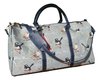 Tapestry Blue Wren Bird Overnight Bag w Shoulder Strap