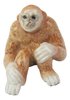 Hand Painted Miniature Gibbon Figurine (Female)