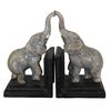 Elephant Bookends - Cast Iron Aged Appearance