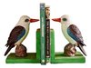 Kookaburra Bird Bookends - Cast Iron Aged Appearance
