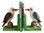 Kookaburra Bird Bookends - Cast Iron Aged Appearance