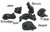 Quintessence Miniature Collectable Cats -Set 6 Black