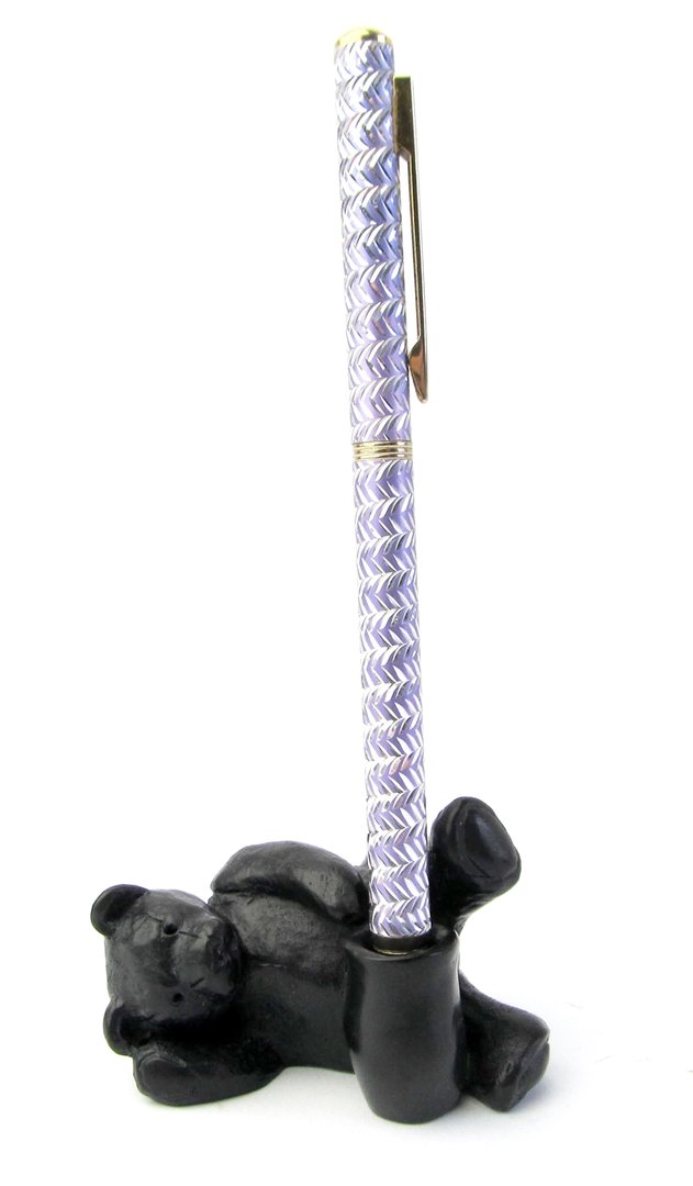 Quintessence (UK) Edward Bear Stone Resin Figurine Black