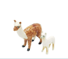 Porcelain Miniature Set of 2 Lama - Mother & baby