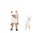 Porcelain Miniature Set of 2 Lama - Mother & baby