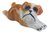 British Bulldog Ceramic Dog Figurine - Lying Pup