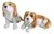 Cavalier King Charles Spaniel Figurine  Set/2 Ceramic