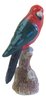 Miniature Porcelain King Parrot Bird Figurine Appr 8cm High