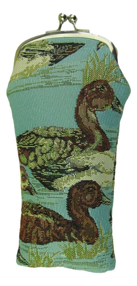 Tapestry Duck design Reading Glasses pouch 