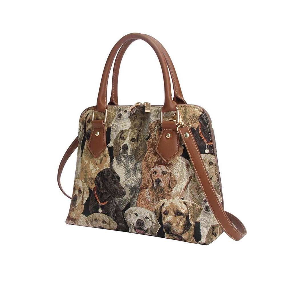 Tapestry Labrador Retriever Dog Handbag Shoulder Bag Signare