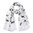 Dog Scarf - Border collie on white scarf Approx 180x70cm