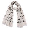 Dog Scarf - Great Dane on beige scarf Approx 180x70cm