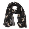 Dog Scarf - Beagle BLACK scarf Approx 180x70cm