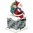 Christmas Santa Down Chimney Trinket Box or figurine