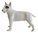 Miniature Ceramic Bull Terrier Dog Figurine - Standing