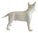 Miniature Ceramic Bull Terrier Dog Figurine - Standing