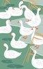 White Duck Cotton Tea Towel Aussie Bird Design appr74cmx47cm