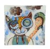 Cat Glass Plate - Allen Designs Cat Approx 20x20cm