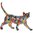 Groovy Art Walking Cat Figurine - approx 24cm High