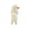 Miniature Ceramic Poodle Dog Figurines - White Standing Dog