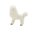 Miniature Ceramic Poodle Dog Figurines - White Standing Dog