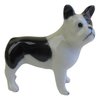 French Bulldog Miniature Figurine Approx 3cm High B & W