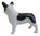 French Bulldog Miniature Figurine Approx 3cm High B & W