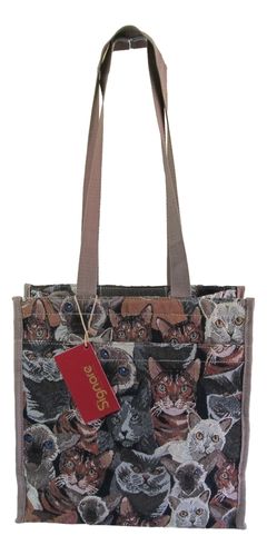 Tapestry Multi Cats Shopper Bag/Tote Bag - Signare
