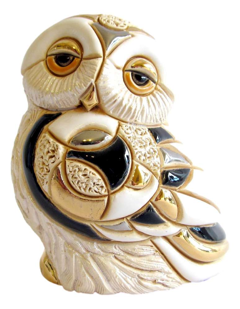 Rinconada De Rosa Baby Snowy Owl Collectable Figurine 2010