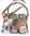 Tapestry Multi Cat design Crossbody Bag - Pouch by Signare