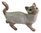 Miniature Ceramic Cat figurine, Choc Point Siamese - Standing