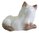 Miniature Ceramic Cat figurine Choc Point Siamese Small Lying