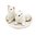 Cat Salt & Pepper Shakers Ceramic White Tipped Cats on base
