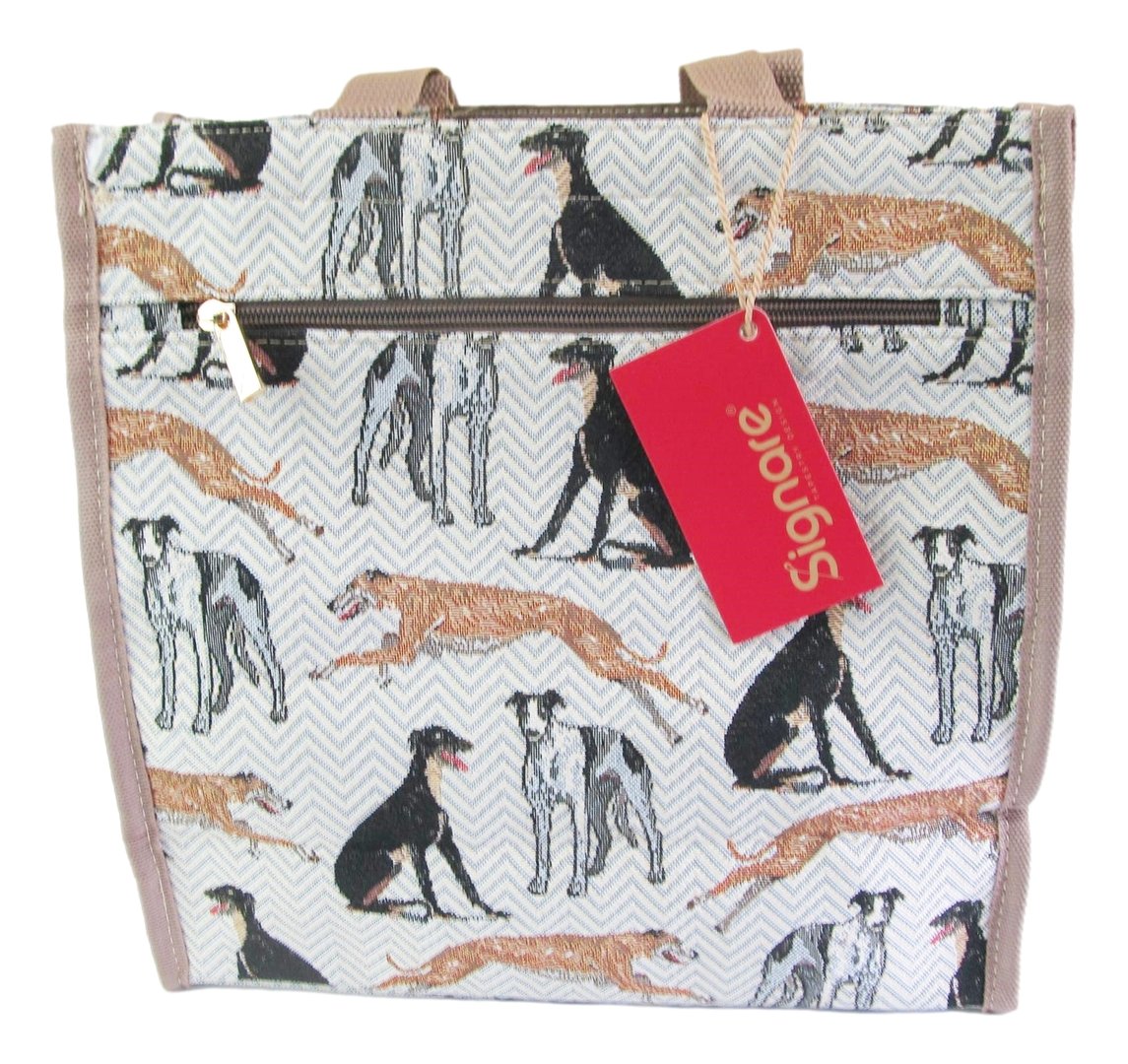 Greyhound Dog Shopper Bag Tote Bag Signare
