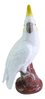Ceramic Cockatoo - Sulphur Crested Bird Large Statue
