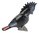 Ceramic Cockatoo - Black Red Tail Bird Large Statue