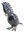 Ceramic Cockatoo - Black Red Tail Bird Large Statue