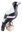Ceramic Magpie Bird Statue figurine Approx 24cm H