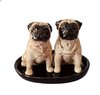 Pug Dog Ceramic Salt & Pepper Shakers - Fawn