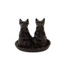 Scottish Terrier Dog Ceramic Salt & Pepper Shakers - Black